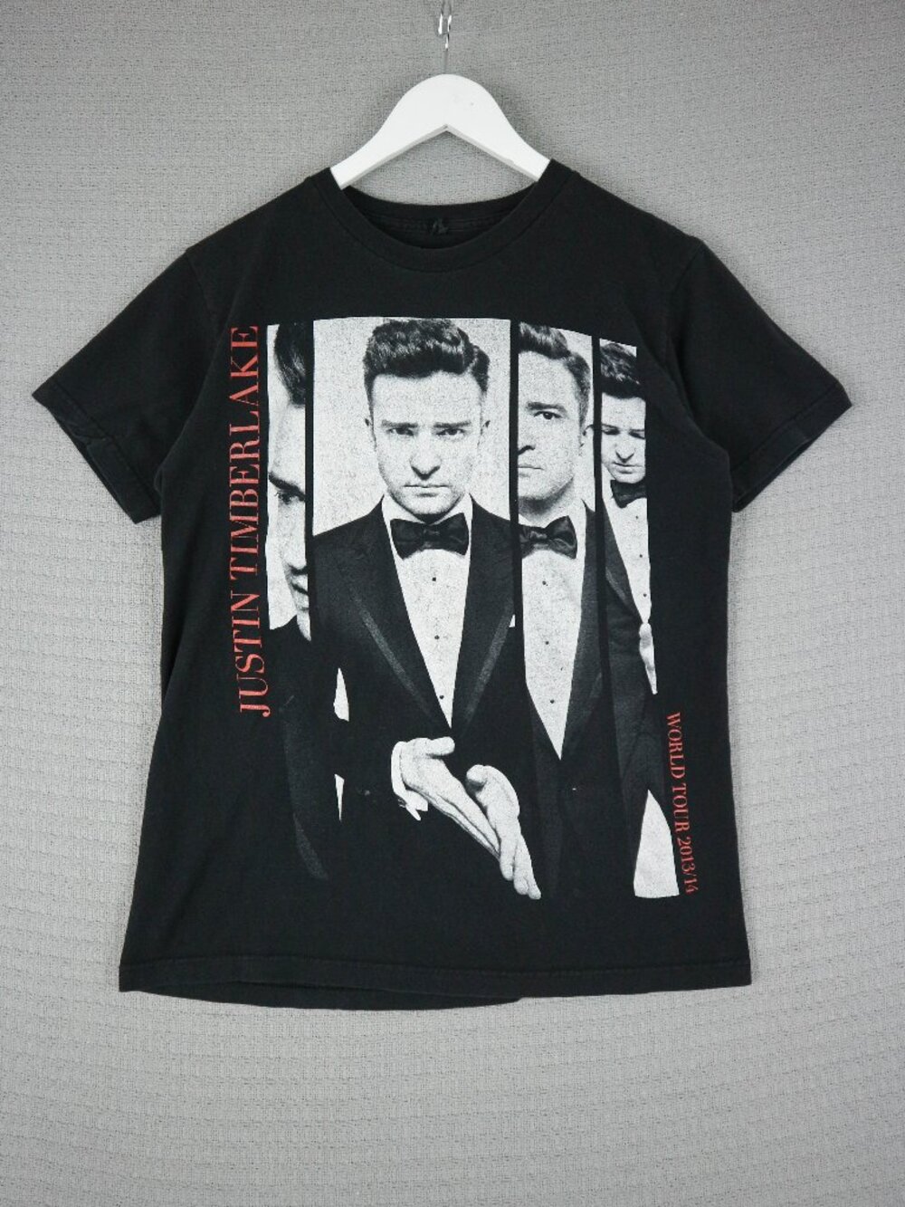 Justin Timberlake Tour 2013/2014 Black Tee Mens Medium